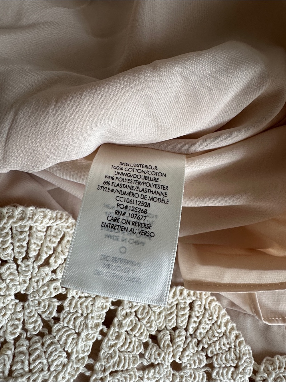 Alice + Olivia Clyde Cream Crochet Lace Shift Dress size 4 - Picture 5 of 10